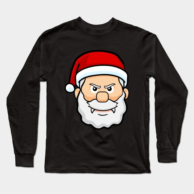 christmas vampire santa claus Long Sleeve T-Shirt by gossiprag